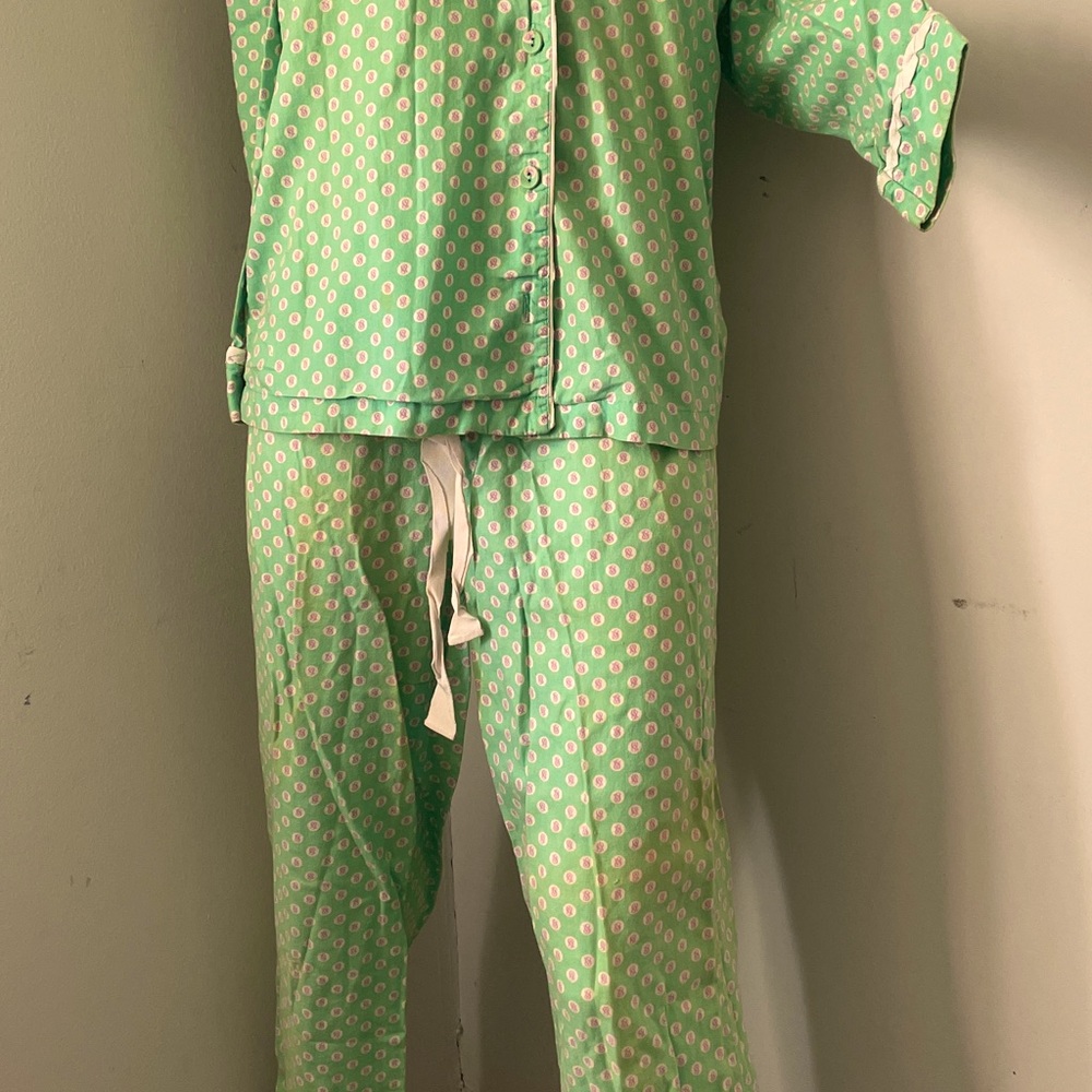 Victoria secret soft green pajama set.